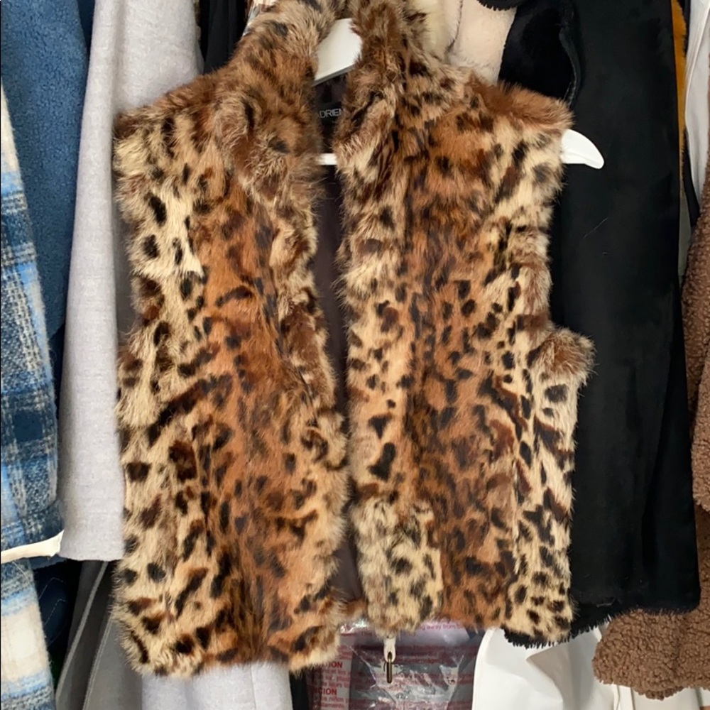 100% Real Adrienne Landau Fur Vest